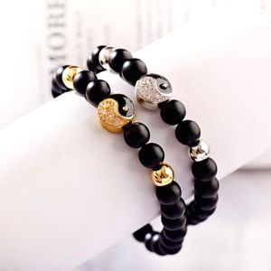 Yin Yang Crystal Bracelet